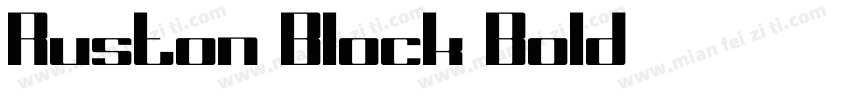 Ruston Block Bold字体转换